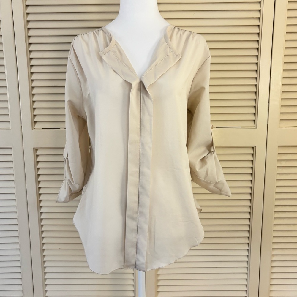 Bee Stitched Vintage Blouse Cream White Medium